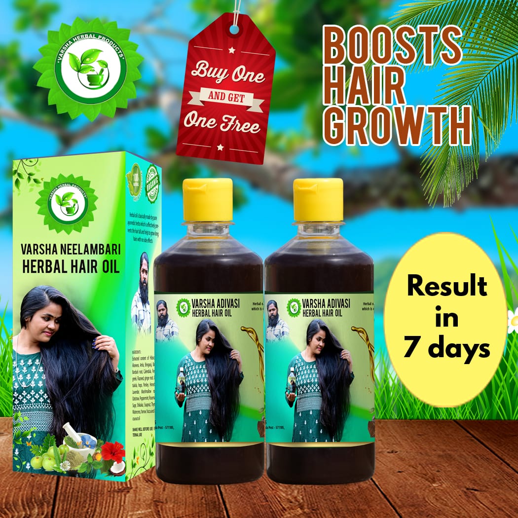 VARSHA NEELAMBARI ADIVASI HERBAL HAIR OIL 🍃